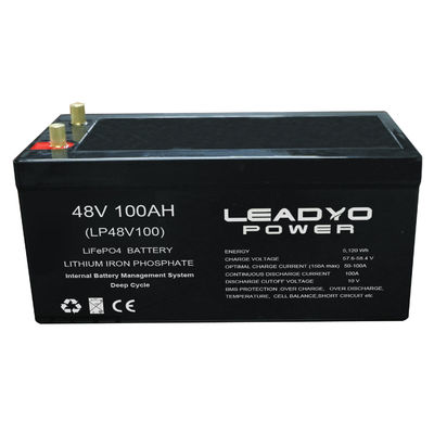 IP67 لیتیوم فیرو فسفات 48V 51.2V 105Ah باتری سبد گلف حداکثر جریان 300A/10s جریان تخلیه مداوم 100A