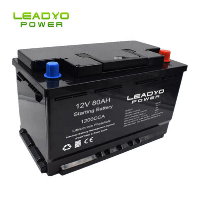 خرید Star-Stop Marine Lithium-ion Battery 12v 80Ah CCA1200A Cracking & Deep Cycle Lifepo4 Batteries for Boat ساخت آنلاین