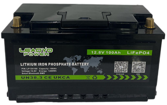 خرید 12.8V 100Ah LiFePO4 باتری های وسایل نقلیه تفریحی چرخه عمیق L4 L5 برای RV Camper ساخت آنلاین