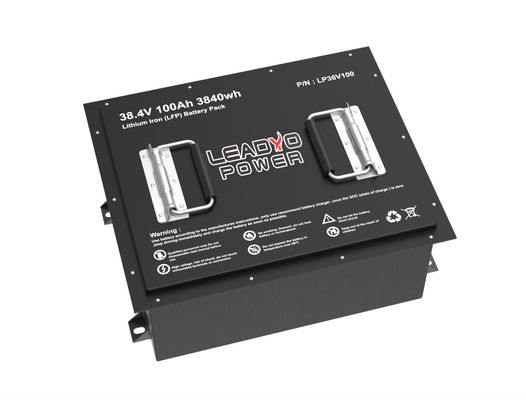خرید LiFePO4 باتری قابل شارژ 36V 100Ah گلف کارت با طول عمر طولانی OEM سرویس ساخت آنلاین