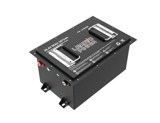 LiFePO4 گلف کارت 48V 51.2V 100Ah باتری های LFP لیتیوم آهن با صفحه نمایش LCD LED / شارژر