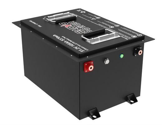 LiFePO4 کارت گلف 48V 51.2V 105Ah باتری های LFP لیتیوم آهن با صفحه نمایش LCD LED / شارژر