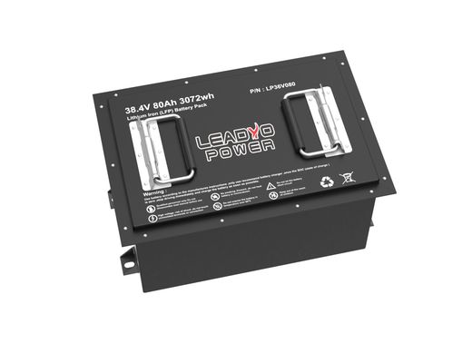 خرید کارت گلف لیتیوم 36V 38.4V 80Ah LiFePO4 LFP بسته باتری با صفحه نمایش LCD LED / شارژر ساخت آنلاین