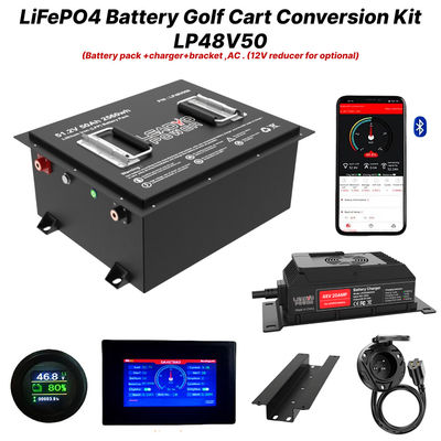 48V 50Ah 51.2V2 150Amp LiFePO4 کیت تبدیل باتری سبد گلف ، 5 سال گارانتی