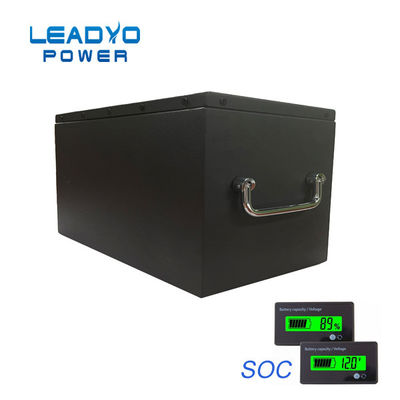 خرید 3000 چرخه 48 ولت Lifepo4 باتری 150AH چرخه عمیق با بلوتوث LCD متر ساخت آنلاین