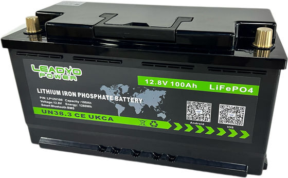 خرید باتری لیتیوم فسفات آهن بلوتوث LiFePO4 12 ولت 100 آمپر ساعت با BMS ساخت آنلاین