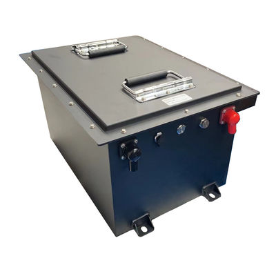 قیمت مناسب سبد گلف 48 ولت 105 آمپر ساعت فلزی جعبه قابل شارژ لیتیوم یون باتری با LCD و قوطی RS485 آنلاین