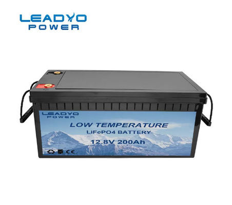 قیمت مناسب باتری قابل شارژ لیتیوم یون RV RV تریلر 12 ولت 200 آمپر ساعت باتری LiFePO4 با عملکرد خود گرمایشی آنلاین