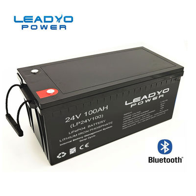 قیمت مناسب باتری هوشمند لیتیوم یون دریایی 24 ولت 100 آمپر ساعت Deep Cycle Lifepo4 باتری برای قایق های تفریحی با بلوتوث آنلاین