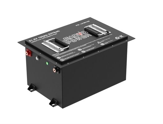 51.2V 105Ah گلف کارت باتری LiFePO4 باتری یکپارچه BMS 48v Lifepo4 گلف کارت باتری