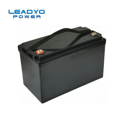 لیدیو اسمارت BMS Lifepo4 باتری 12 ولتی 100 ساعتی 1280 وات ساعتی ABS پیچ‌دار مشکی