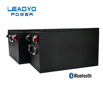 جعبه فلزی 36 ولت لیتیوم گاری گلف باتری 100 ساعت Lifepo4 525x234x220mm